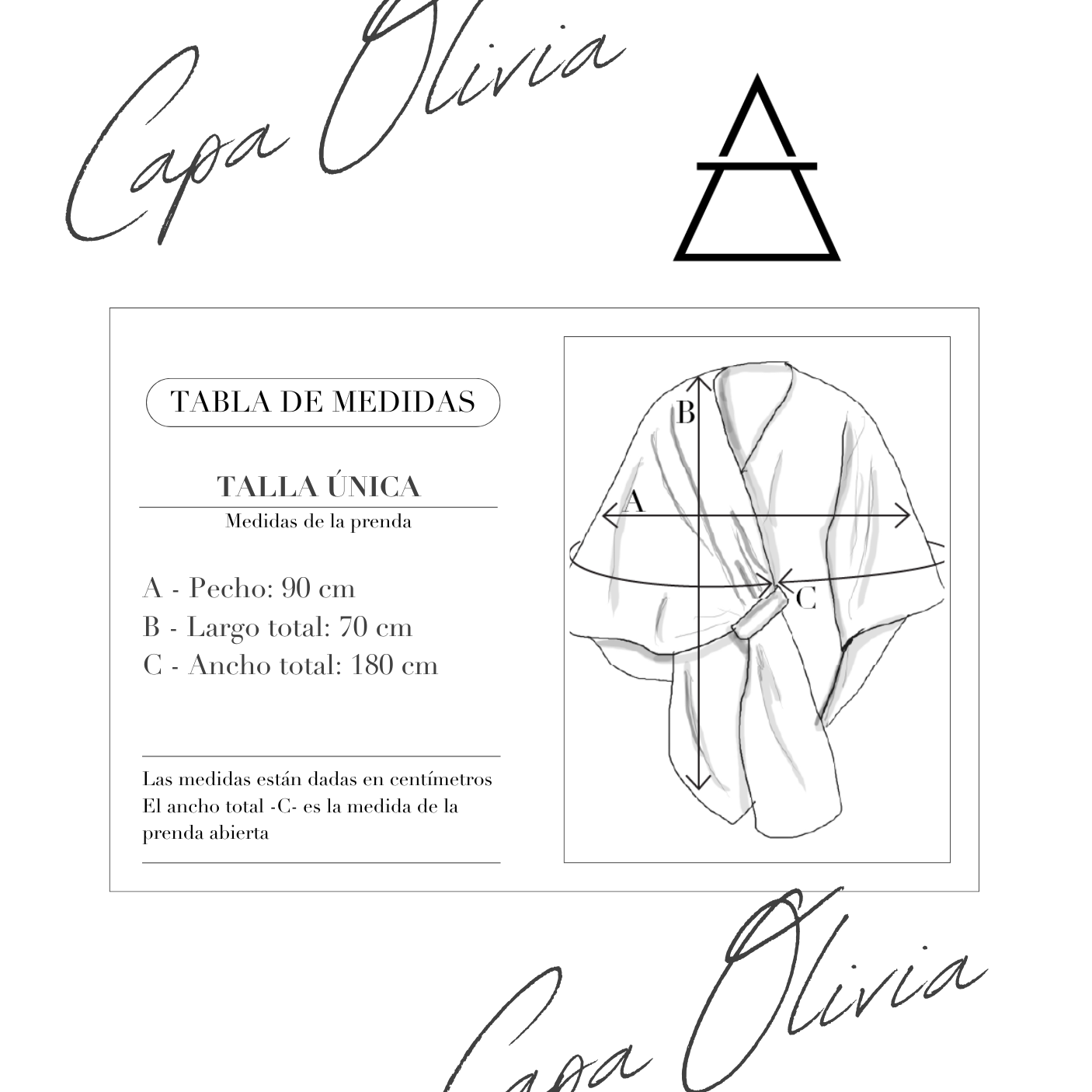 Tallas, size, turbay, estefania,CAPA OLIVIA